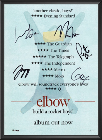 Elbow - Build A Rocket Boys Signed Music Print